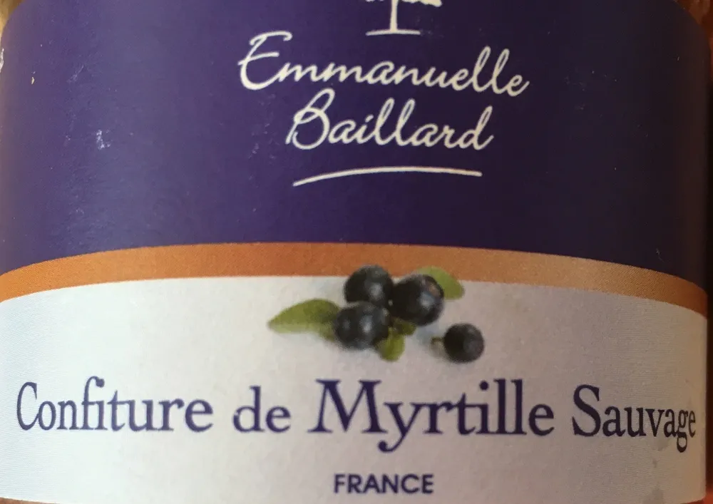 Confiture de myrtilles sauvages