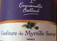 Confiture de myrtilles sauvages