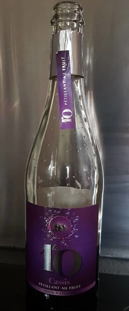 La 10 cassis pétillant au fruit 100% naturel