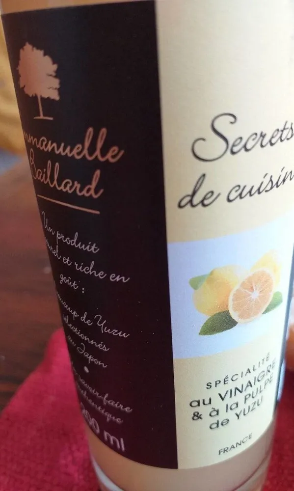 Vinaigre à la pulpe de yuzu