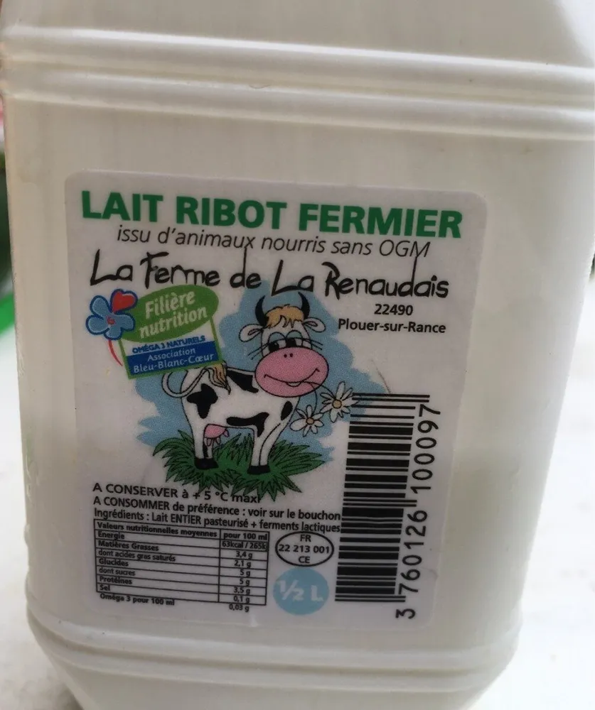Lait ribot fermier