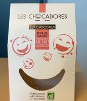 Les chocottes Noix de cajou, chocolat au lait et coco