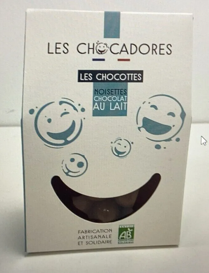 Noisettes au chocolat au lait bio
