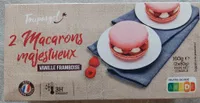 Macarons majestueux vanille framboise