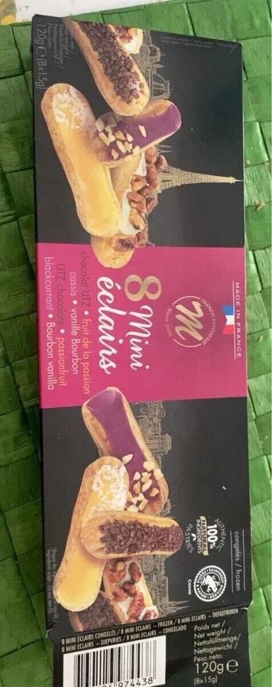 8 mini eclairs