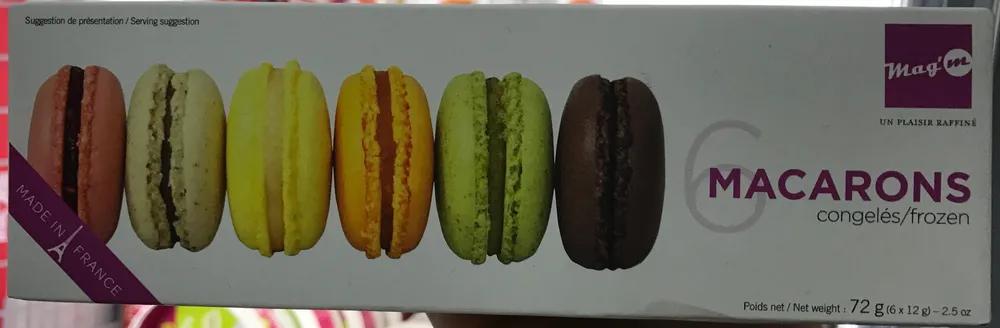 Macarons congelés