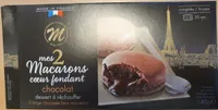 Mes deux macarons coeur fondant chocolat
