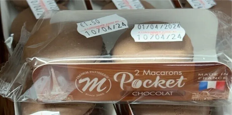 2 Macarons Pocket Chocolat