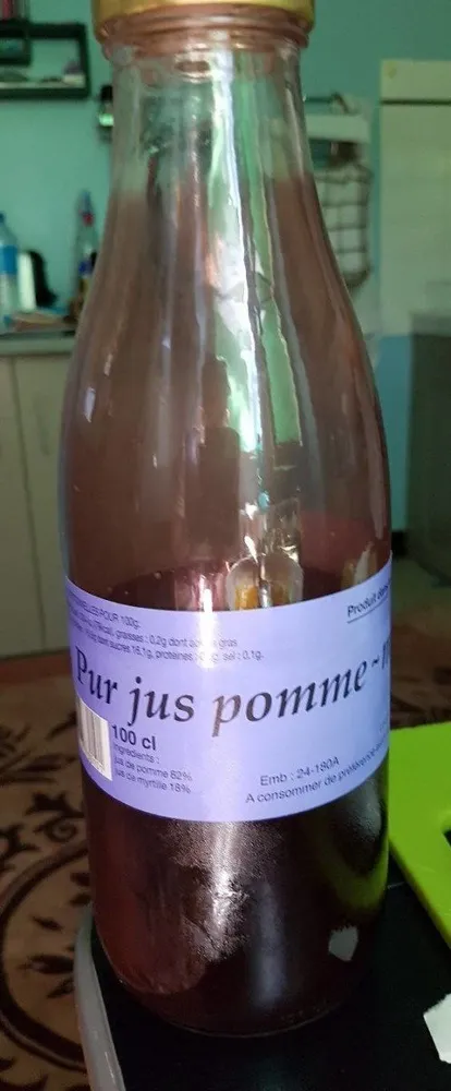 Pur jus pomme-myrtille