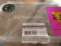 3 rissoles aux pruneaux