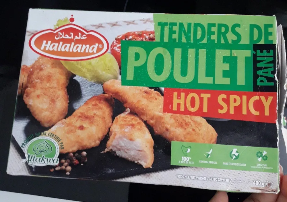 Tenders de poulet pané hot spicy