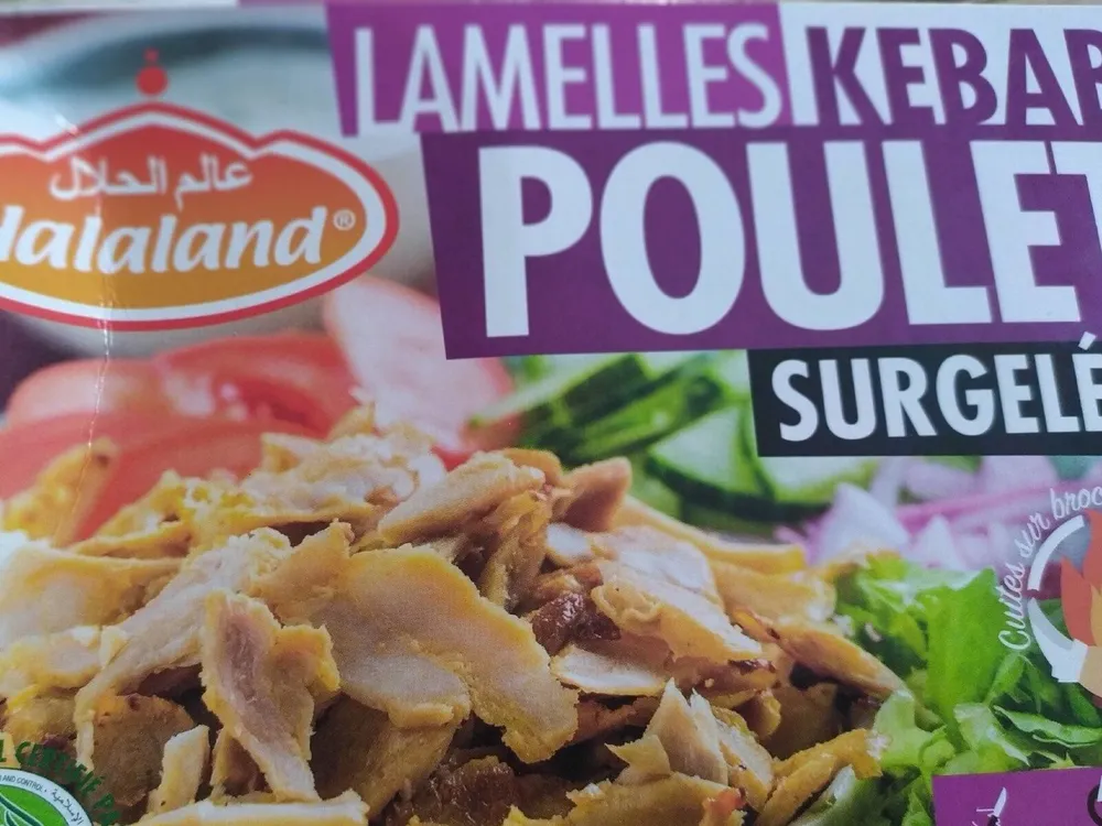 Lamelles kebab poulet