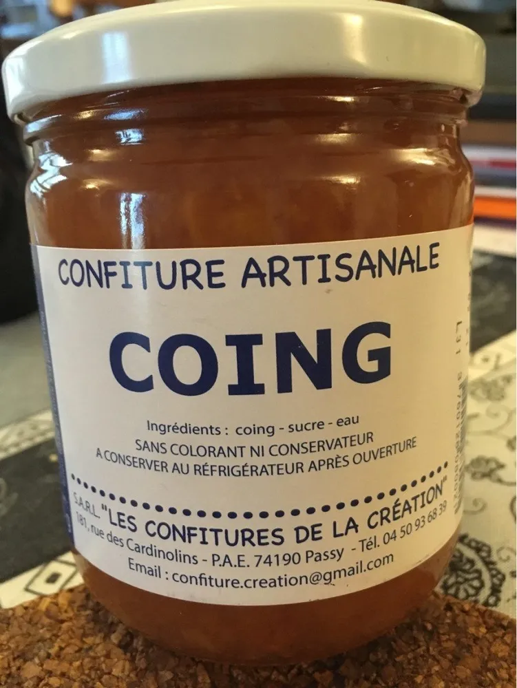Confiture artisanale de coing