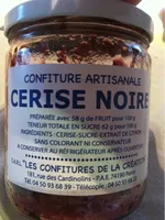 Cerise Noire Confiture Artisanale, 500g