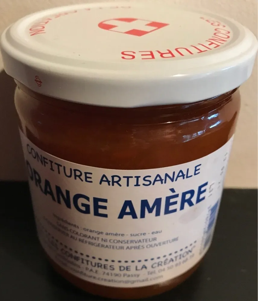 Confiture artisanale orange amère