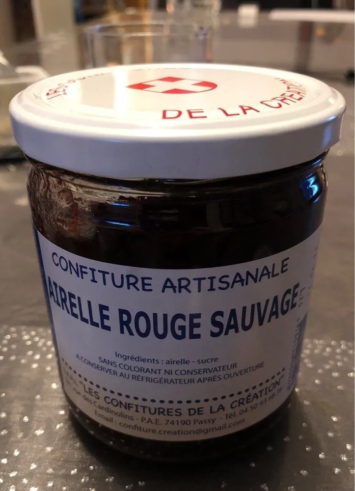 Confiture airelles rouge sauvage