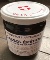 Confiture artisanale Cassis épépiné au sucre de canne roux