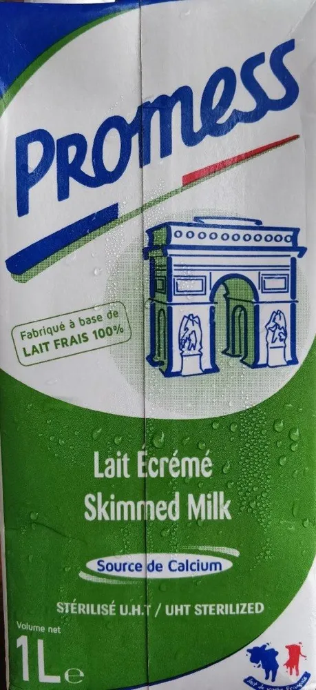 Lait écrémé UHT