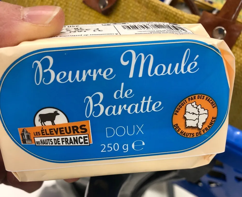 Beurre moulé de baratte doux