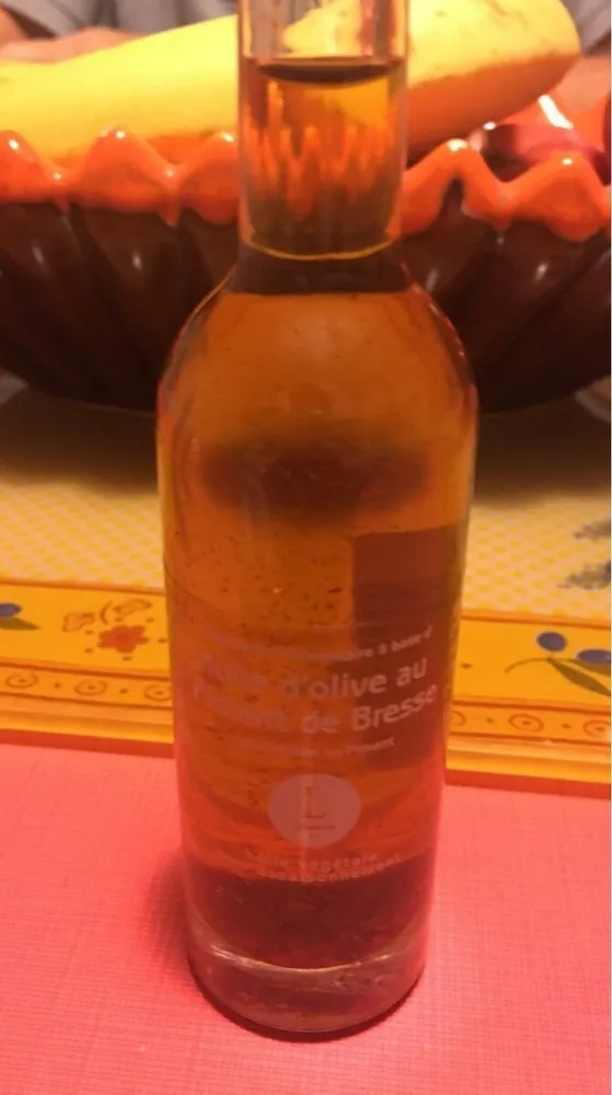 Huile d'olive au piment de Bresse