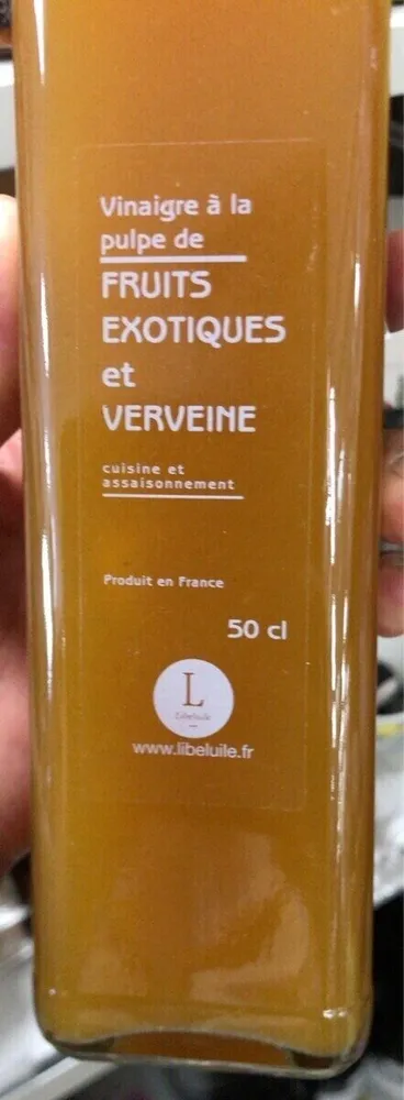 Vinaigre à la pulpe de fruits exotiques et verveine