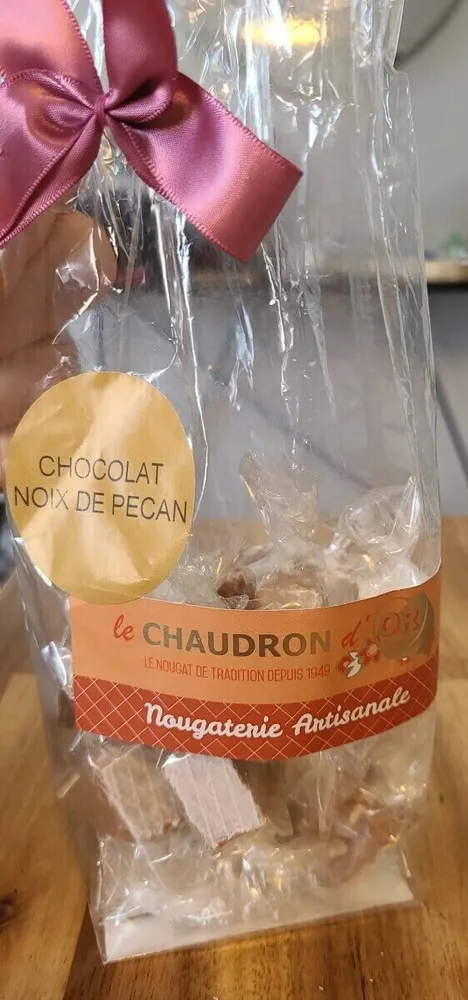 Nougat chocolat amandes noix de pécan