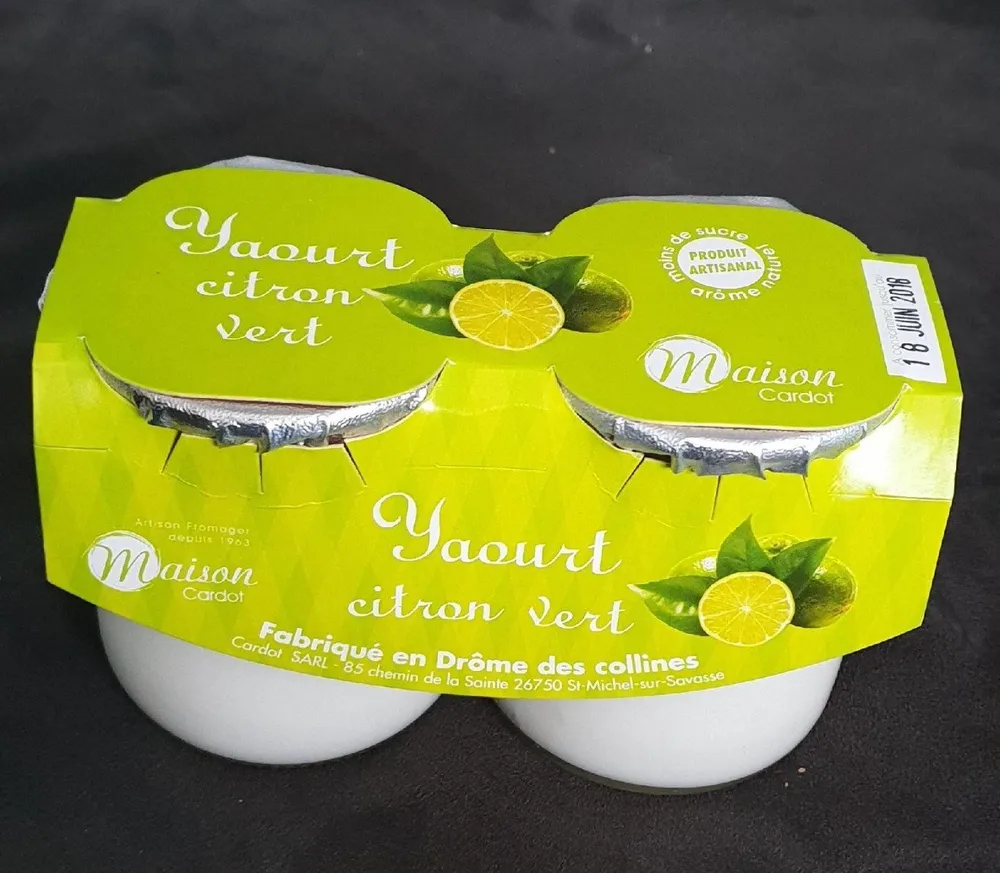 Yaourt citron vert