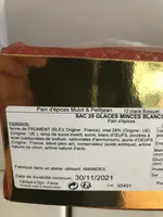 25 glaces minces blancs