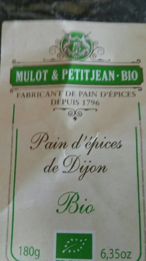 Pain d'épice de Dijon Bio