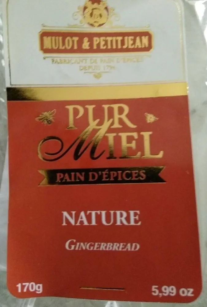 Pain d'épices pur miel