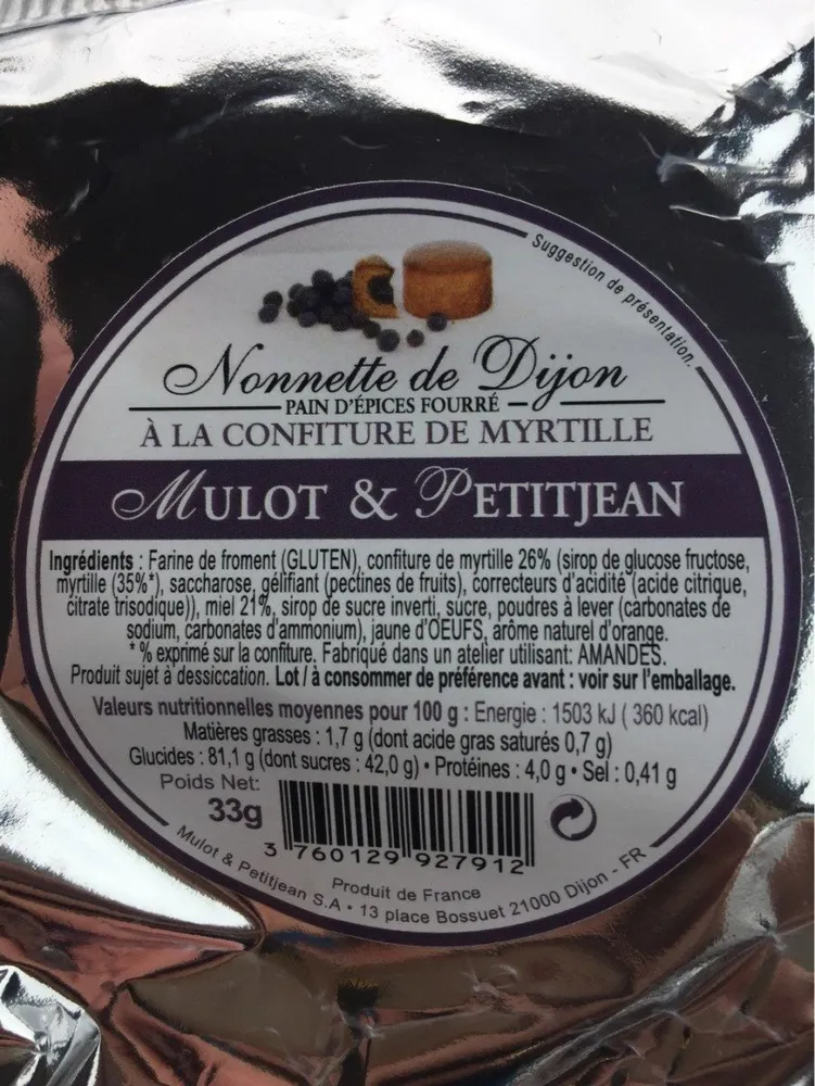 Nonnette Individuelle Myrtille