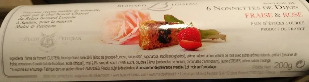 Nonnettes de Dijon fraise et rose