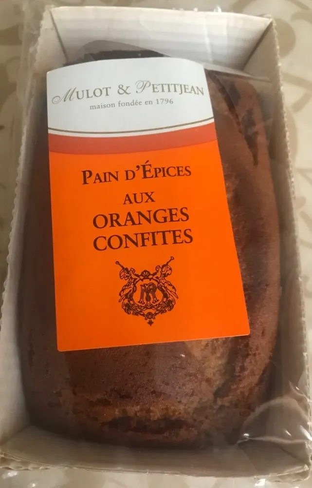 Pain d'épices aux oranges confites