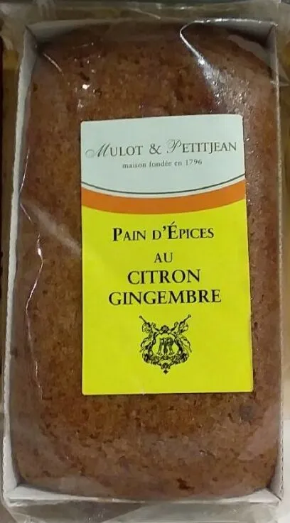 Pain d'épices au citron gingembre
