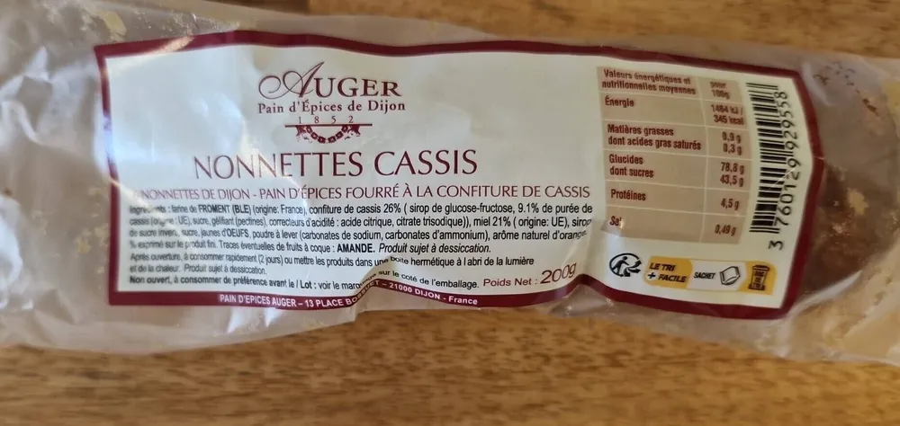 Nonnettes cassis