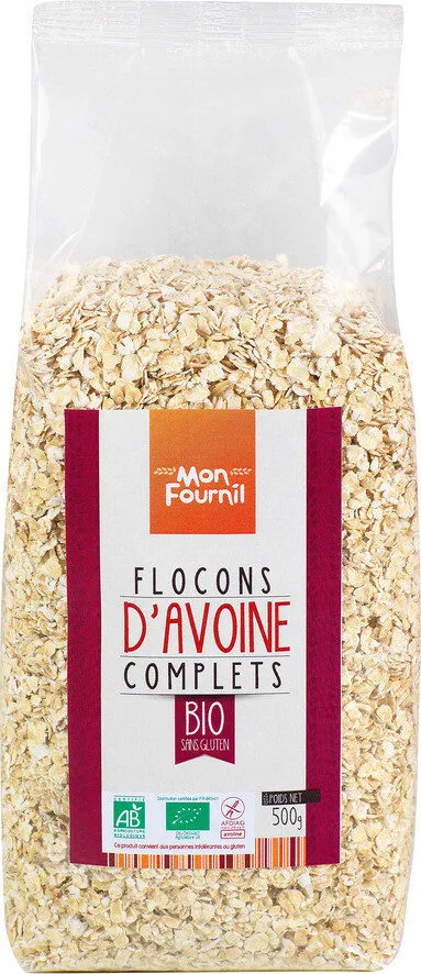 Flocons d'avoine complets bio sans gluten
