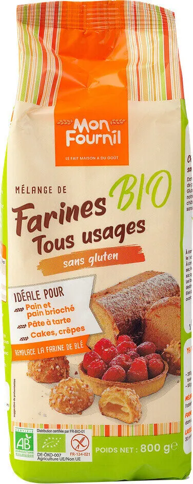 Mélange de farines tous usages bio sans gluten