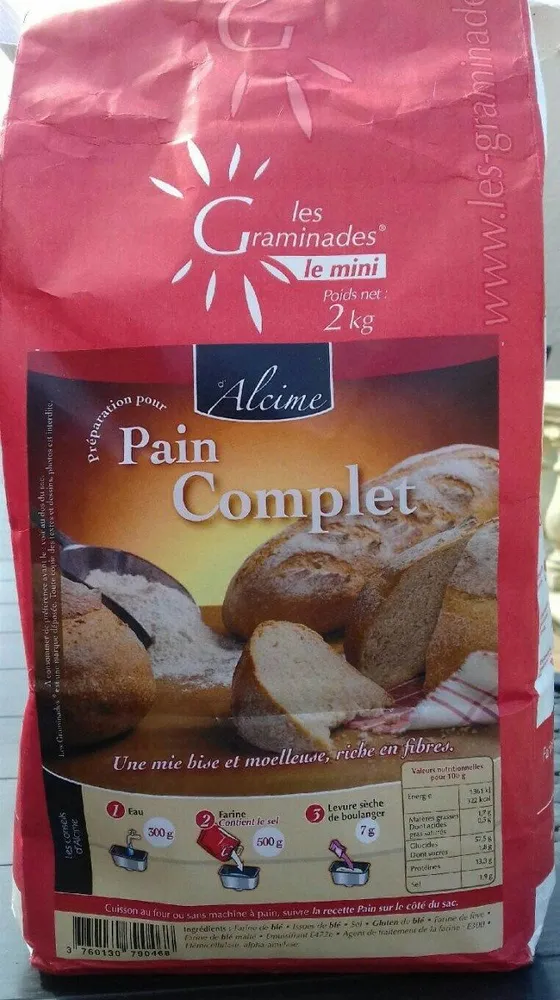 Préparation pour pain complet