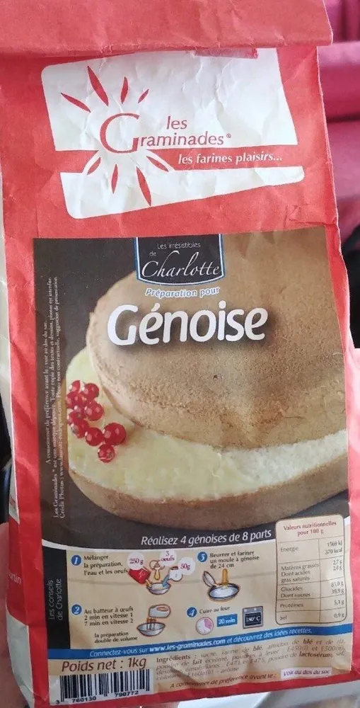 Préparation pour génoise