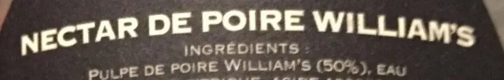 Nectar de poire williams