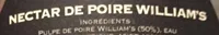 Nectar de poire williams