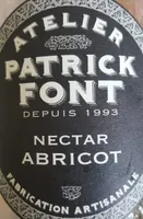 Nectar abricot Patrick font
