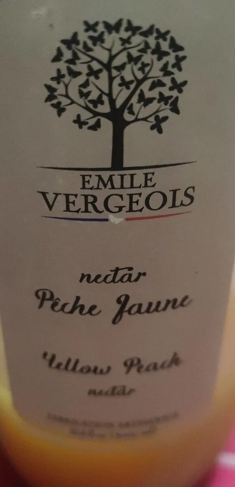 Nectar de pêche jaune