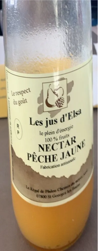 Nectar peche jaune
