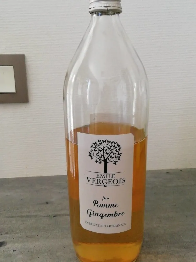 Jus de pomme artisanal au gingembre PATRICK FONT
