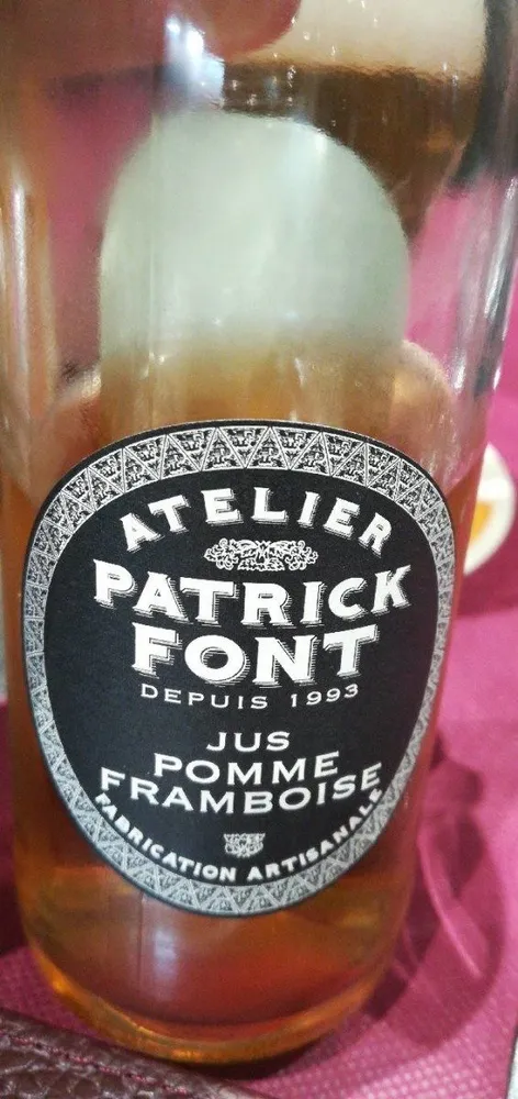 Jus pomme framboise