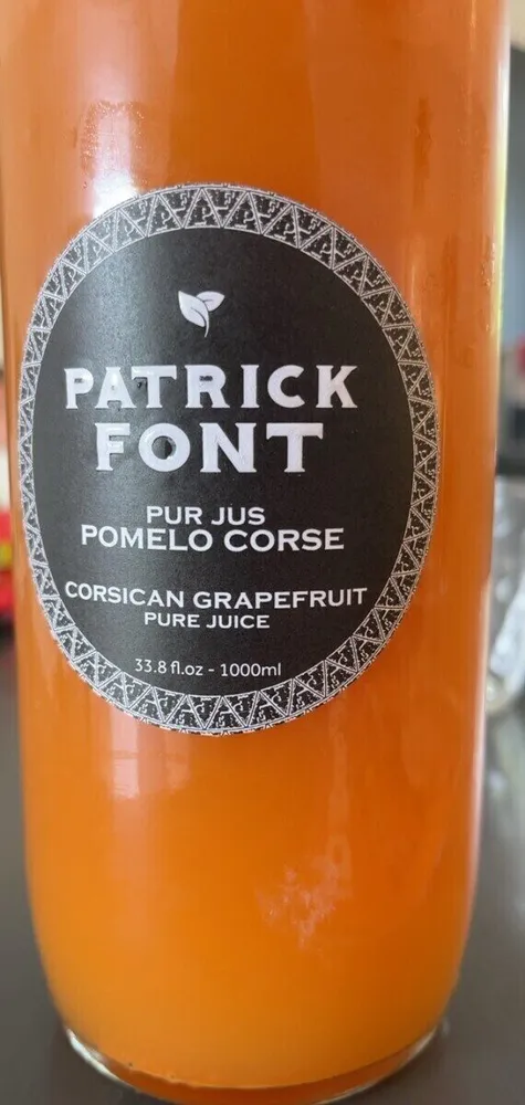 Pure jus pomelo corse