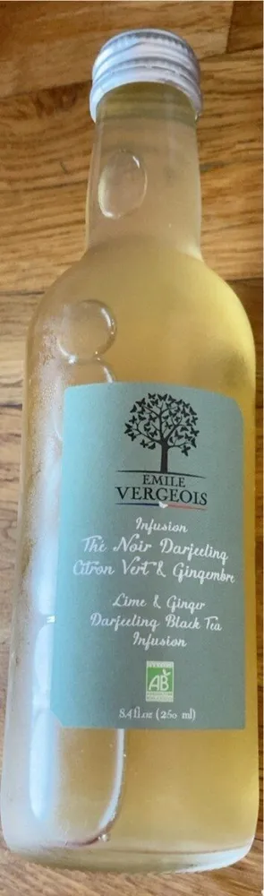 Thé noir Darjeeling Citron vert & Gingembre