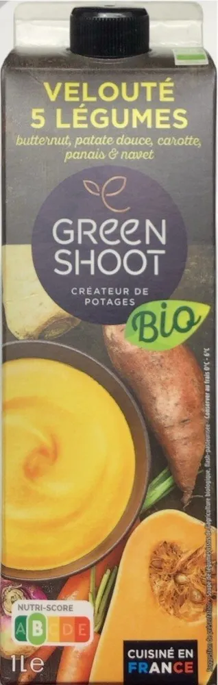 Velouté de 5 légumes, bio
