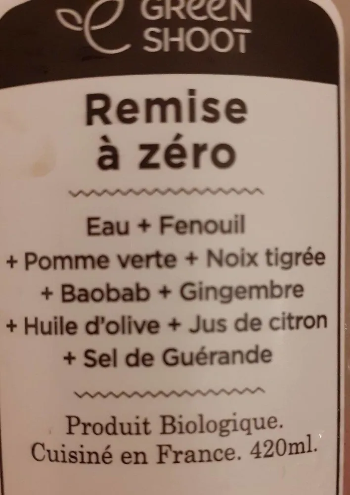 Remise à zéro